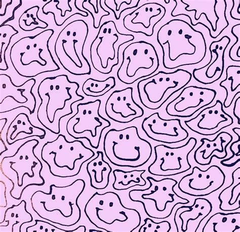 Melting Smiley Face Wallpaper - bmp-clown