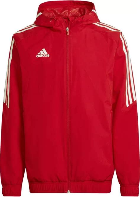 Kurtka męska All Weather Condivo 22 Adidas czerwony Sport Shop pl