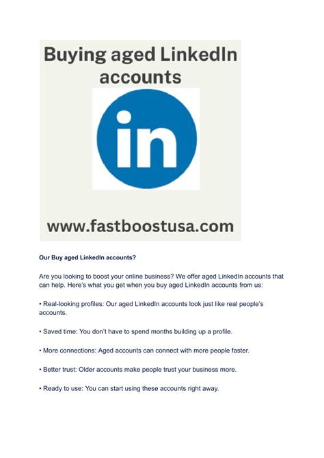 buy aged linkedin account powerpoint