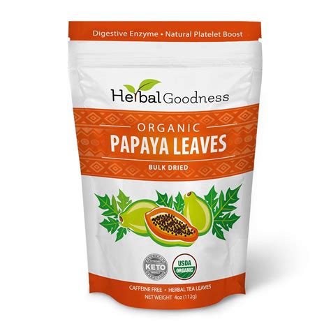 Amazon 100 Organic Papaya Leaves Dried Cut And Sifted