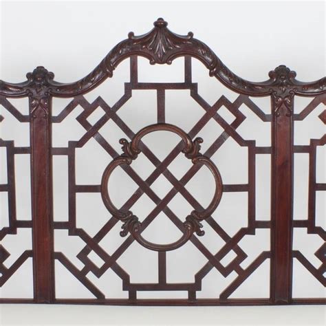 Antique English Chinese Chippendale Style Settee Chinese Chippendale