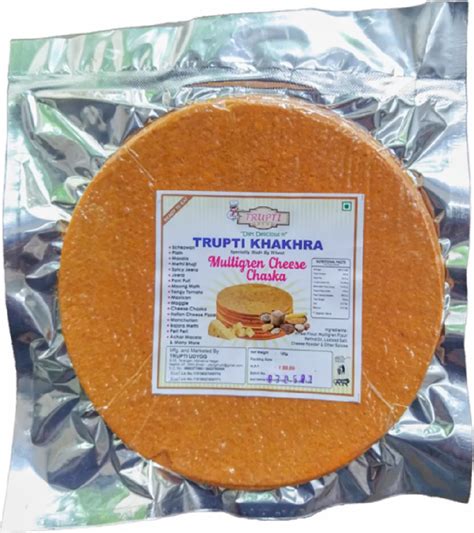 Trupti Round Cheese Chaska Khakhra Months Packaging Size Piece