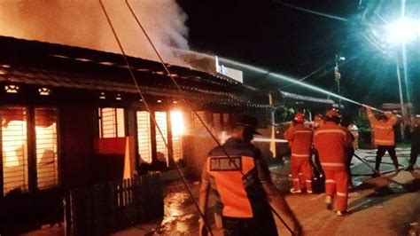 Kebakaran Rumah Bedeng Malam Tahun Baru Di Kota Jambi Disebabkan