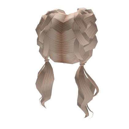 Blonde Braided Ponys Roblox ID Code