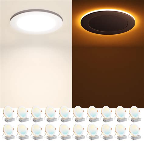 Amico Pack Inch Cct Led Recessed Ceiling Light With Night Light