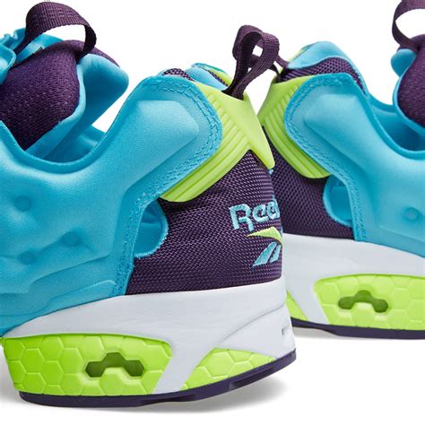 Reebok Pump Fury (Neon Blue, Purple & Yellow)