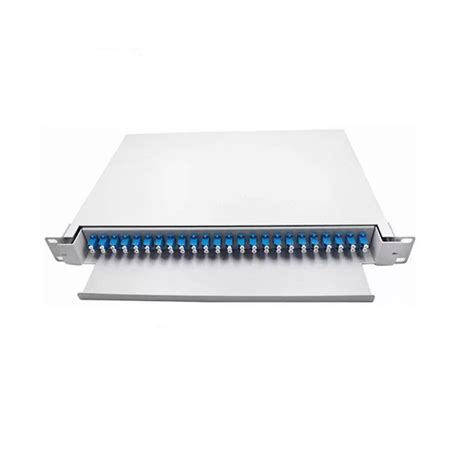 24 Port Sc Fiber Patch Panel 1u 19″ Rack Mount Fibercheap