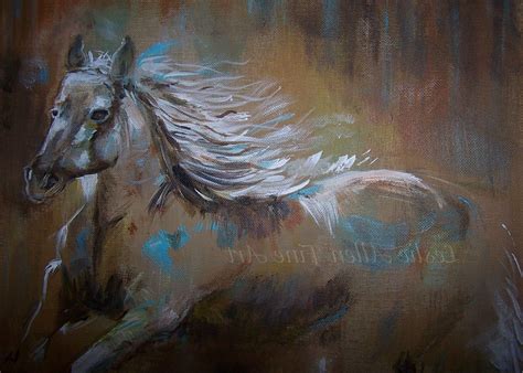 15 Collection of Abstract Horse Wall Art