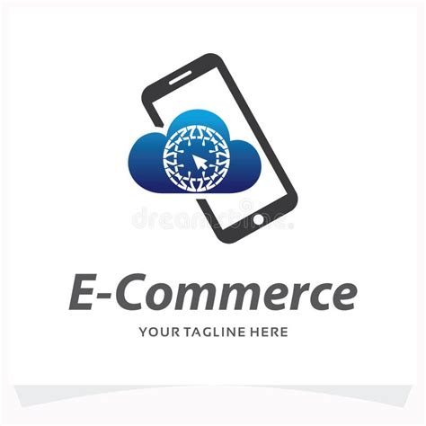 E Commerce Logo Design Template Stock Vector Illustration Of Commerce