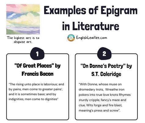 6 Examples Of Epigram In Literature Englishleaflet
