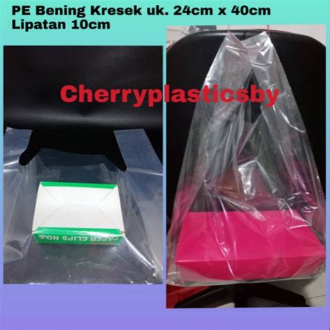 Jual Kantong Plastik Pe Kresek Uk Bening Transparan Tebal Pack Isi