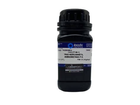 TRIS HIDROXIMETIL AMINOMETANO PA 100 G CONC 99 DENS 0 61 Exodo Cientifica