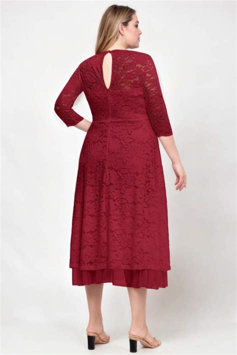 Eloise Plus Size Lace Cocktail Dress Hello Curve