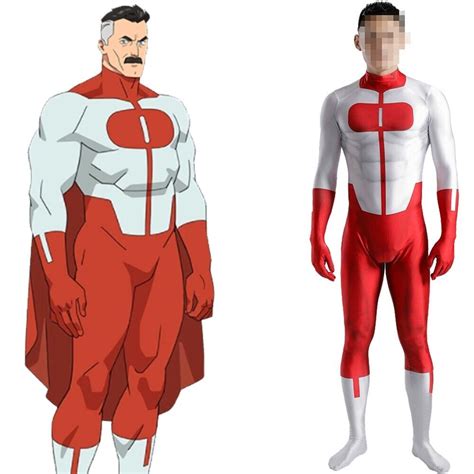 Invincible Omni-Man Costume Cosplay Nolan Grayson Bodysuit For Kids ...