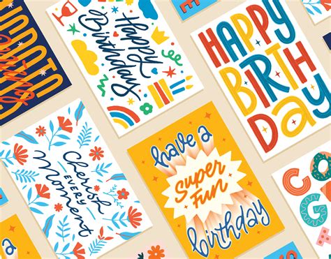 Lettering Cards - Set 01 on Behance