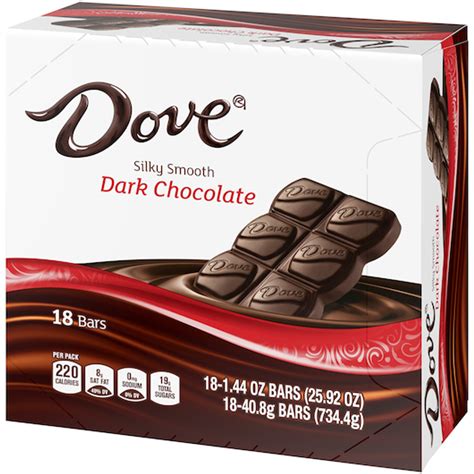 Dove Silky Smooth Dark Chocolate Bar 144 Ounce 216 Per Case