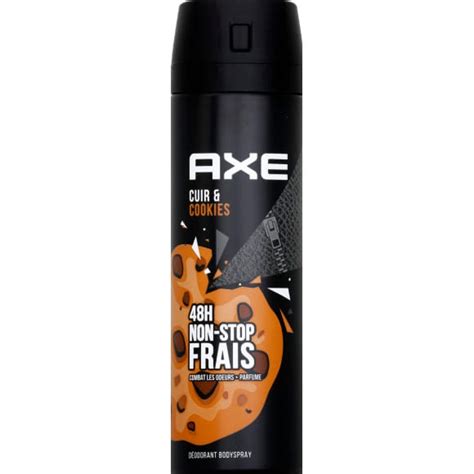 Axe D Odorant Bodyspray Collision Cuir Cookies H Non Stop Frais