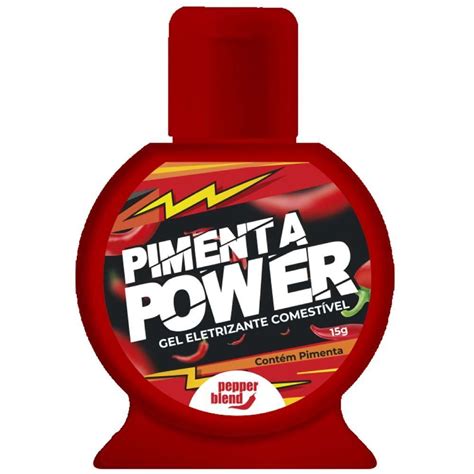 Gel Eletrizante Comestível Pimenta Power Sex Shop Loja do Prazer