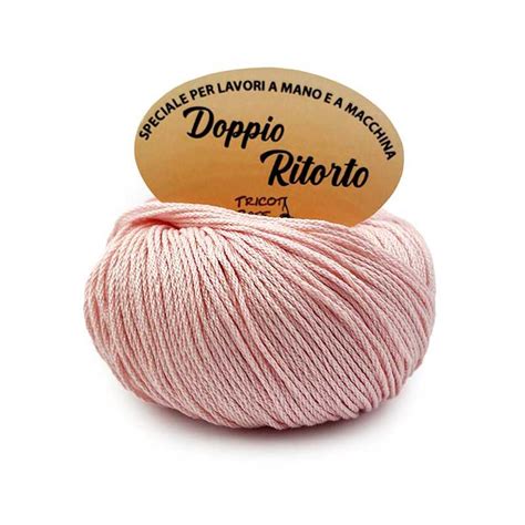 Doppio Ritorto Filato Cotone Mercerizzato Tricot Caf