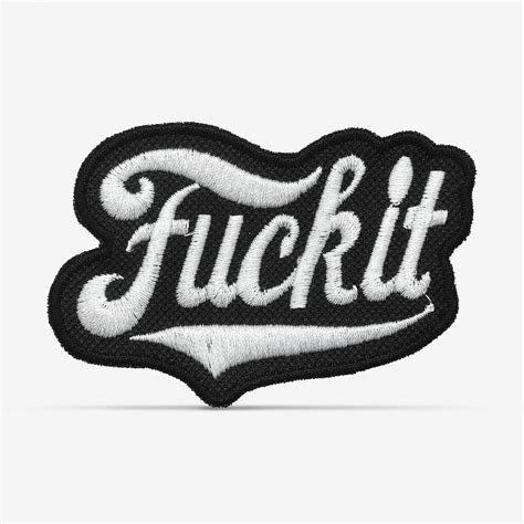 PATCH GANG Bordado Termocolante Fuck It Shopee Brasil