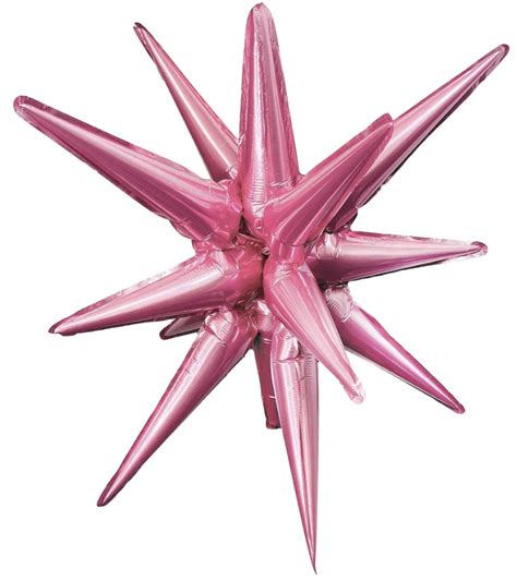 26 Pink Starburst Hico Balloons