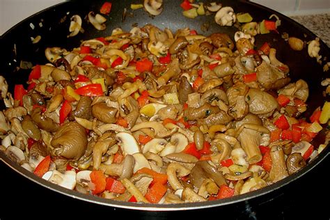 pilzpfanne vegetarisch rezept mit bild von sivi chefkochde