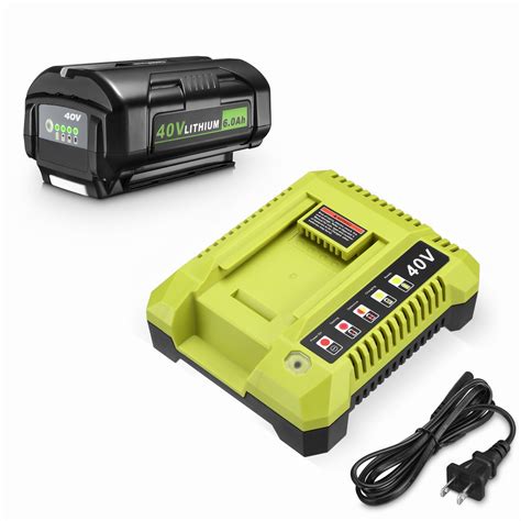 40V 6 0Ah Lithium Ion Battery Rapid Battery Charger OP401 For Ryobi