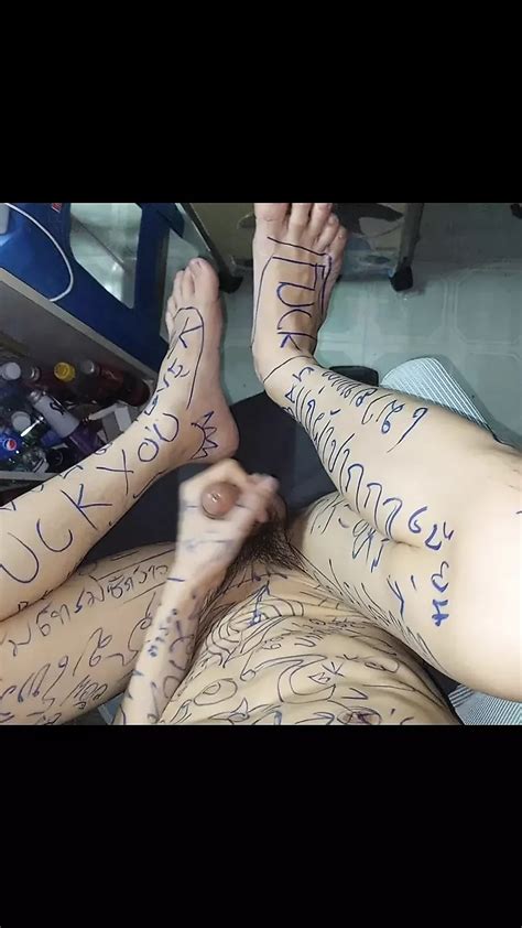 Masturbation And A Pen With Funny Letters Gay Asian Porn Feat Squeezgxud XHamster