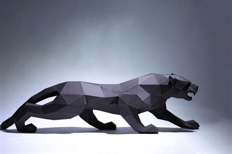 Скульптура тигра из картона - 84 фото