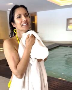 Insta Padma Lakshmi Yellow Bikini Top On Vacation Phun Org Forum