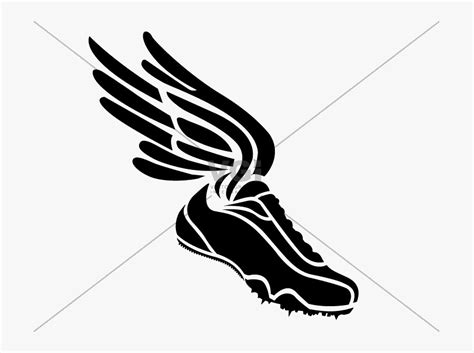 Track Shoe Free Silhouette Clip Art On Transparent Track Spikes