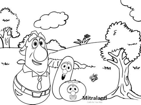 VeggieTales Coloring Pages Help Kids Learn About Giving - Mitraland