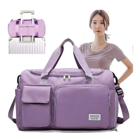 Bolsa Para Viagem De Mão - Bolsa Mala De Mão 10kg De Bordo Viagem Grande Cor: Lilás; Tamanho ...