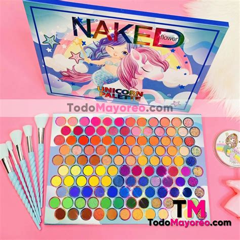 Paleta De Sombras Unicorn Lila Y Sirena Naked Flower Proveedores Por Mayoreo M