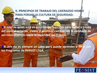 Liderazgo Visible En Seguridad Del Trabajo Ppt