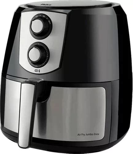 Fritadeira Sem Óleo Air Fry Philco Jumbo Inox 5 5l 1800w Frete grátis