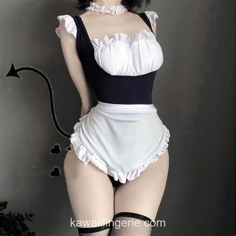 Sweet Japanese Classic Maid Cosplay Lingerie