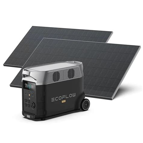 Ecoflow Delta Pro 2x 400w Rigid Solar Panel Solar Generator