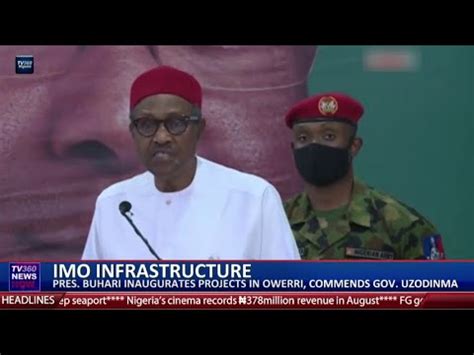 President Buhari Inaugurates Projects In Owerri Commends Gov Uzodinma