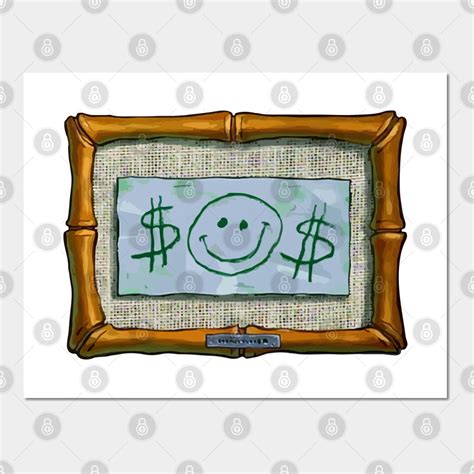 Mr Krabs First Dollar By Shaylikipnis Picture Collage Wall Art