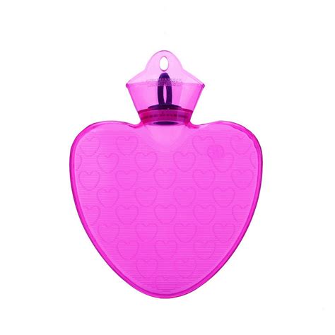 BS Cheap Heart Shaped Hot Water Bag Bottle Hand Warmer Free Sample PVC Hot Water Bottle And