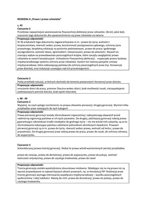 Odpowiedzi Do Zadan Rozdzial Ii Prawo I Prawa Cz Rozdzia Ii Prawo