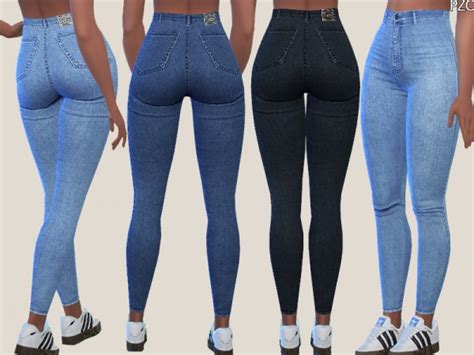 The Sims Resource Denim Skinny Jeans 015 By Pinkzombiecupcakes • Sims 4 Downloads