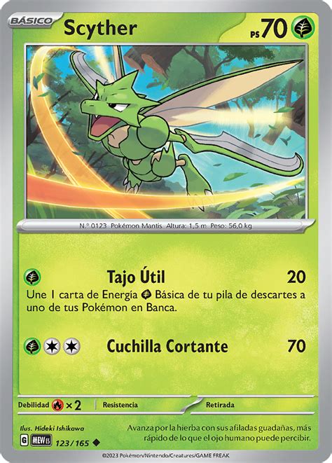 Scyther 151 Tcg Wikidex La Enciclopedia Pokémon