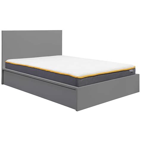 Oslo King Size Grey Ottoman Bed Wilko