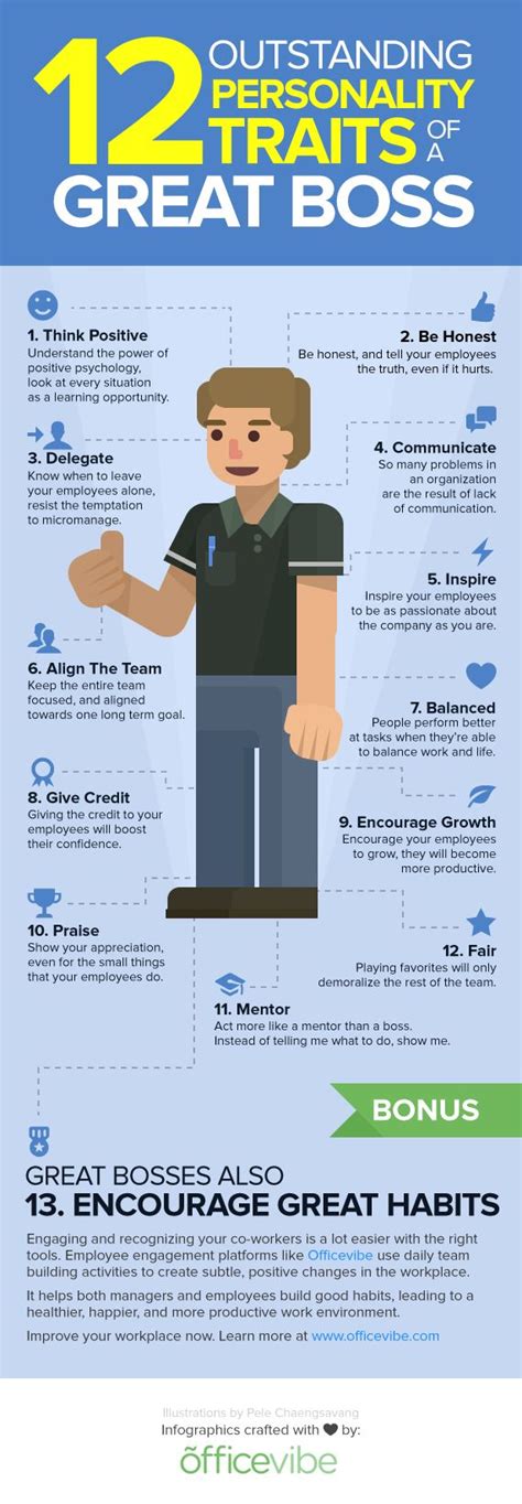 Infographic Outstanding Traits Of A Great Boss Experteer Magazine