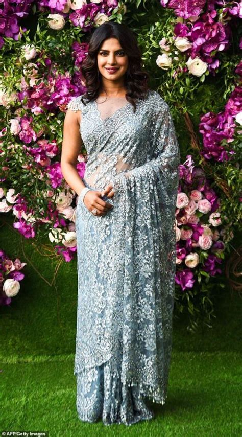 Priyanka Chopra Looks Dazzling Hot In Lace Saree See Picture IWMBuzz