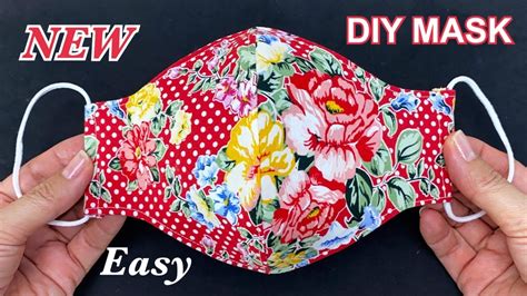 Very Easy New Style Mask Idea Diy Face Mask Beautiful And Breathable Easy Pattern Sewing Tutorial