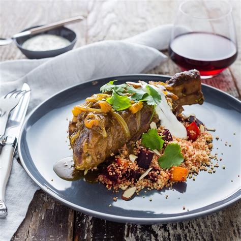 Moroccan Lamb Shanks With Roasted Winter Root Vegetable Couscous My