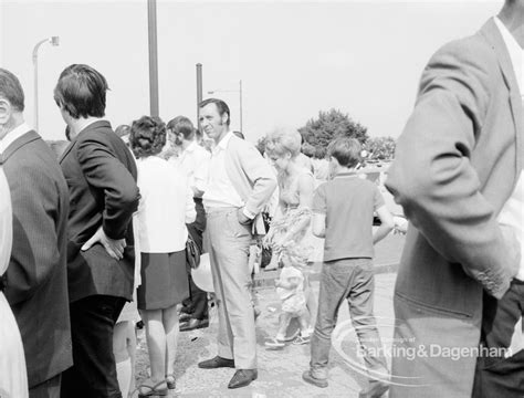 Dagenham Town Show 1969 Showing A Group Of Visitors 1969 Barking